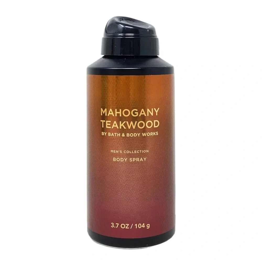 Bath & Body Works Mahogany Teakwood Duo Scrub & Wash and Body Spray Gift NWT